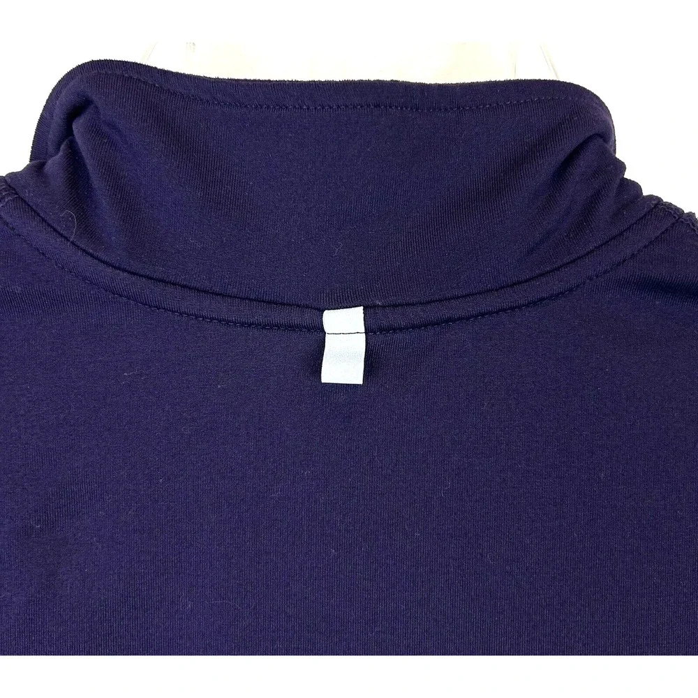 Nike Dri-Fit Running Top Womans M Purple Quarter Zip Pullover Active Wear Solid